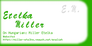 etelka miller business card